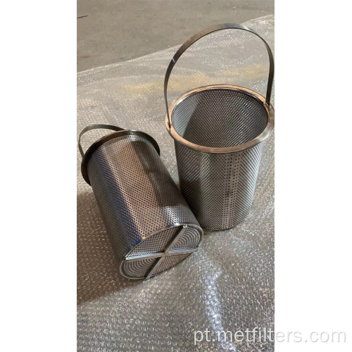 Filtro de cesta de malha de aço inoxidável DN50